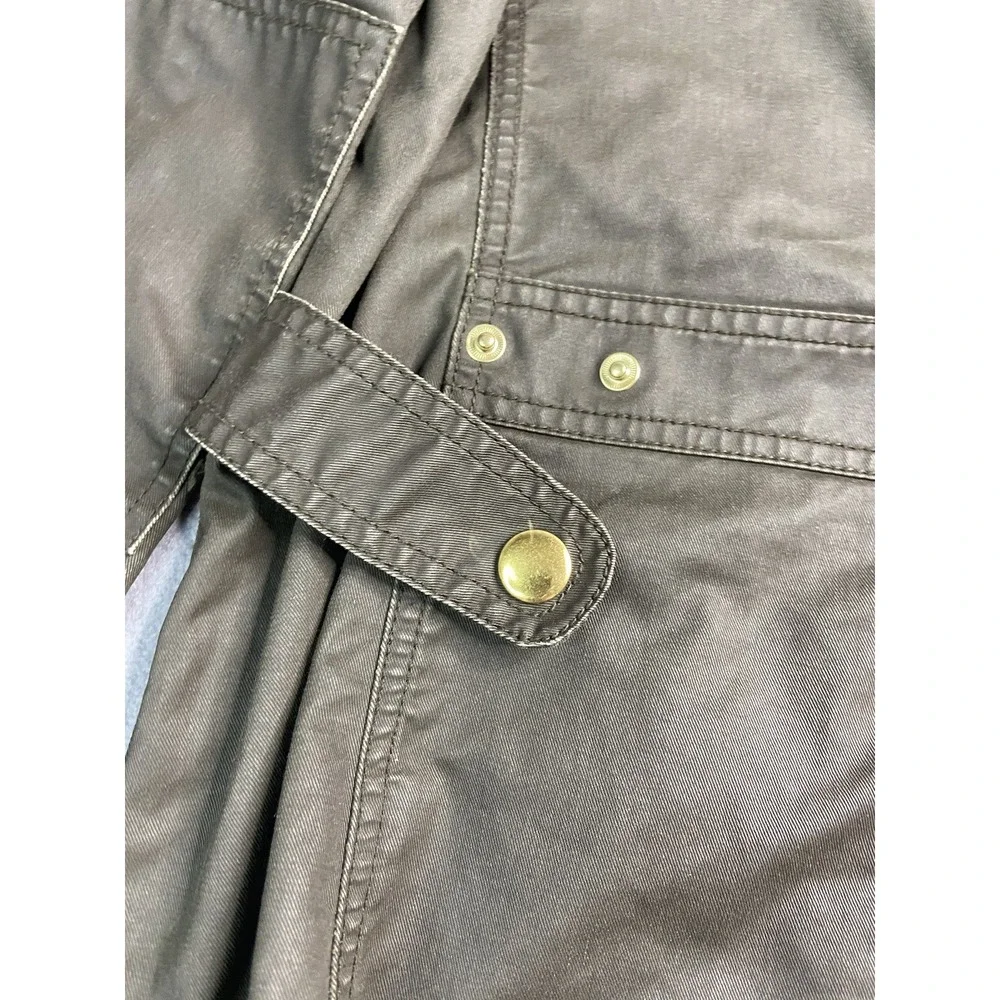 J‎ Crew Jacket Womens Medium Green Waxed The Downtown Outdoors Military Grunge